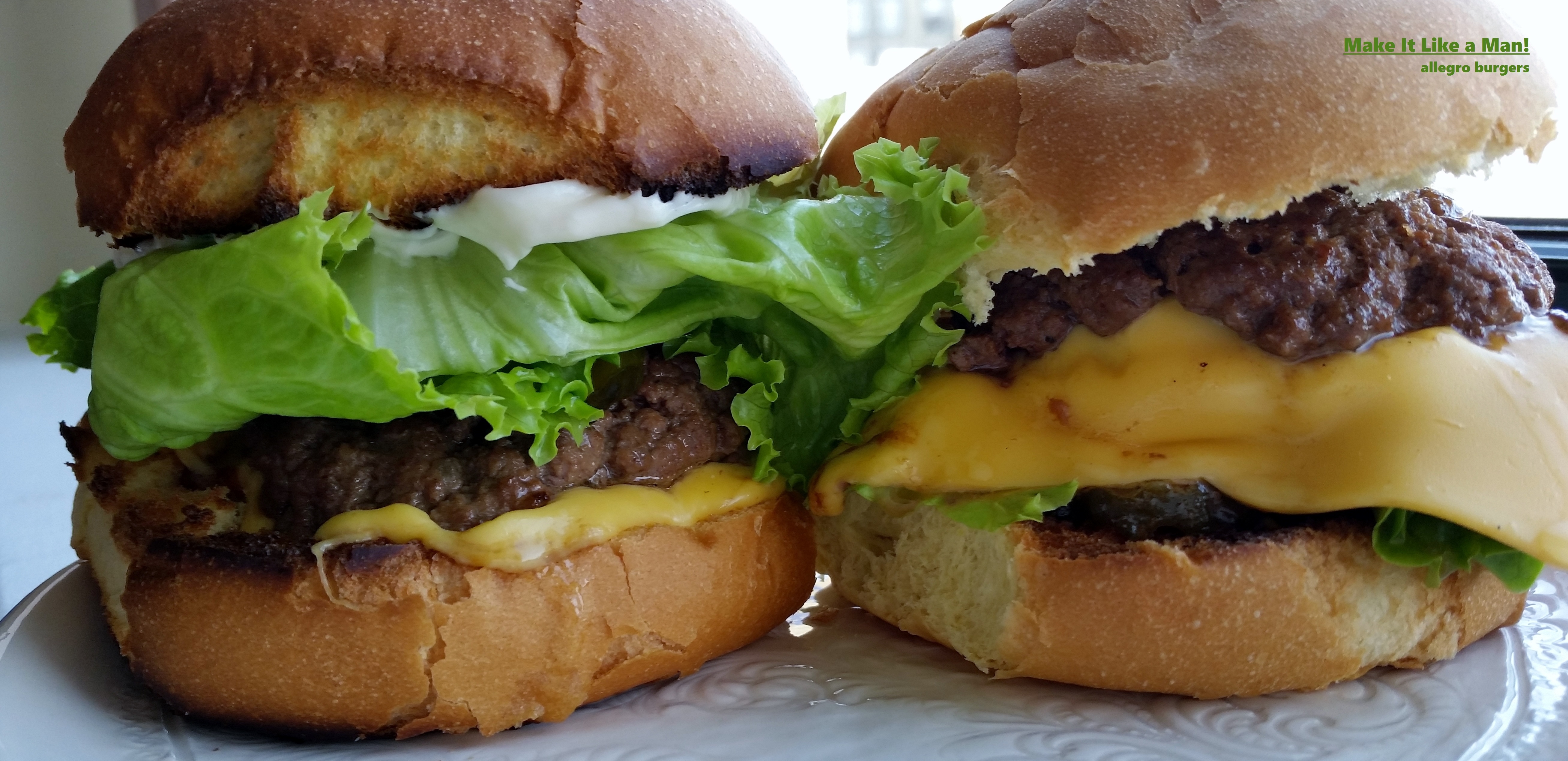 Homemade Allegro Burgers, Five Guys Style - Make It Like a Man!