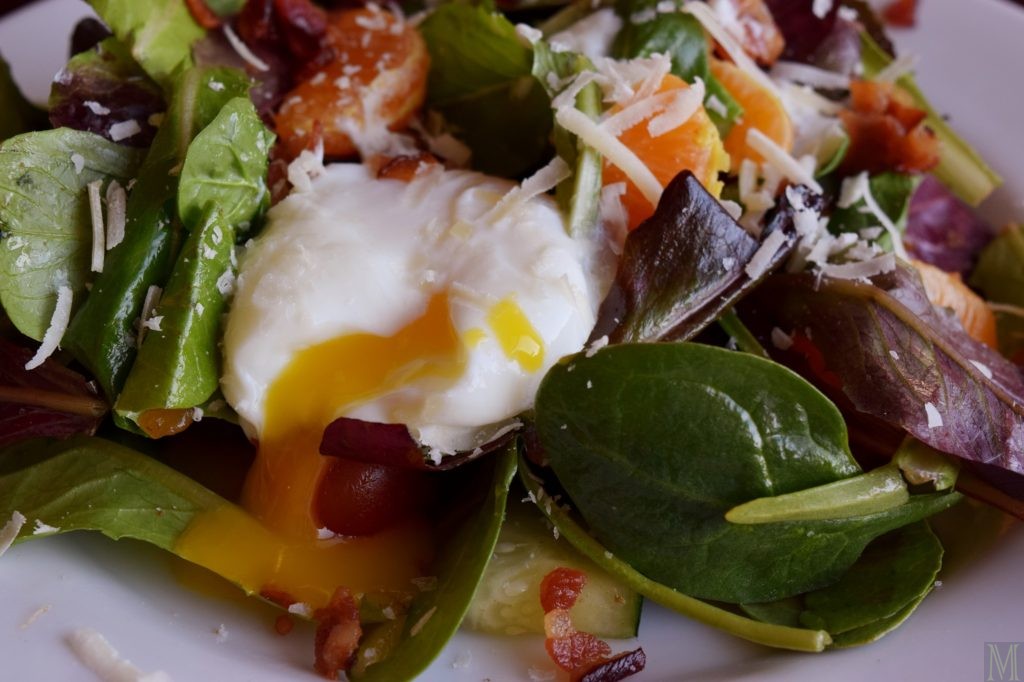 Spinach Salad with Poached Eggs - Make It Like a Man!